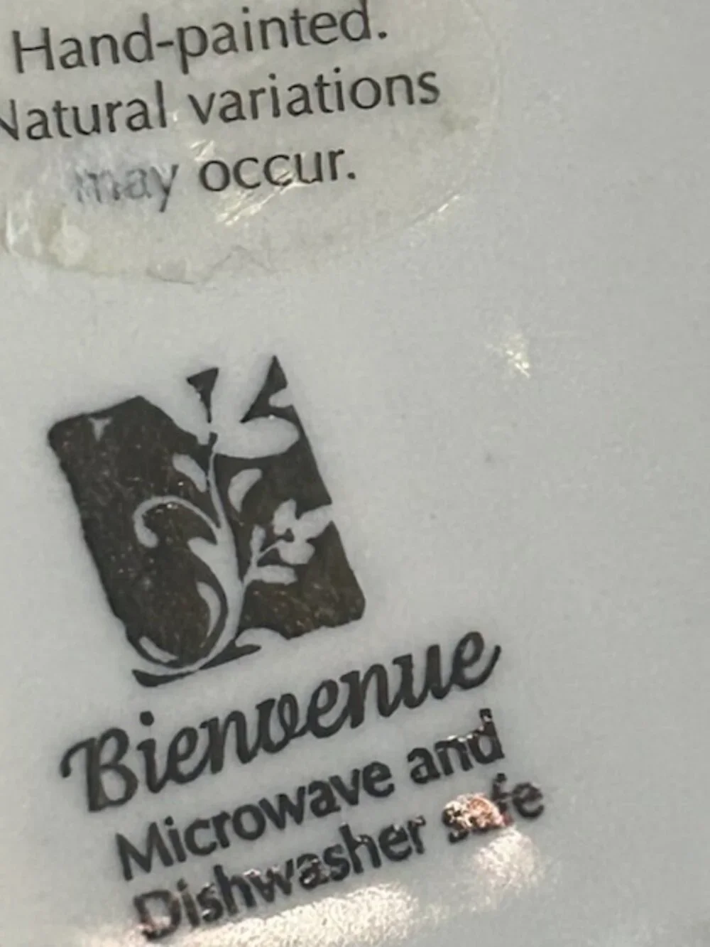 Vintage French Country Teapot & Matching Tea Cup Bienvenue by Demdaco